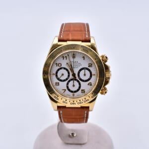 ロレックス デイトナ 白文字盤 YG×革/AT 16518 買取実績【買取日：2026年2月6日】