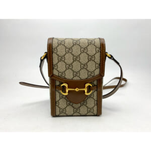 グッチ GGスプリーム ホースビット1955 ミニショルダーバッグ ベージュ PVC 625615 買取実績【買取日：2026年2月4日】