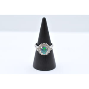 Pt900 オパールリング 0.64ct 0.48ct 買取実績【買取日：2026年2月2日】