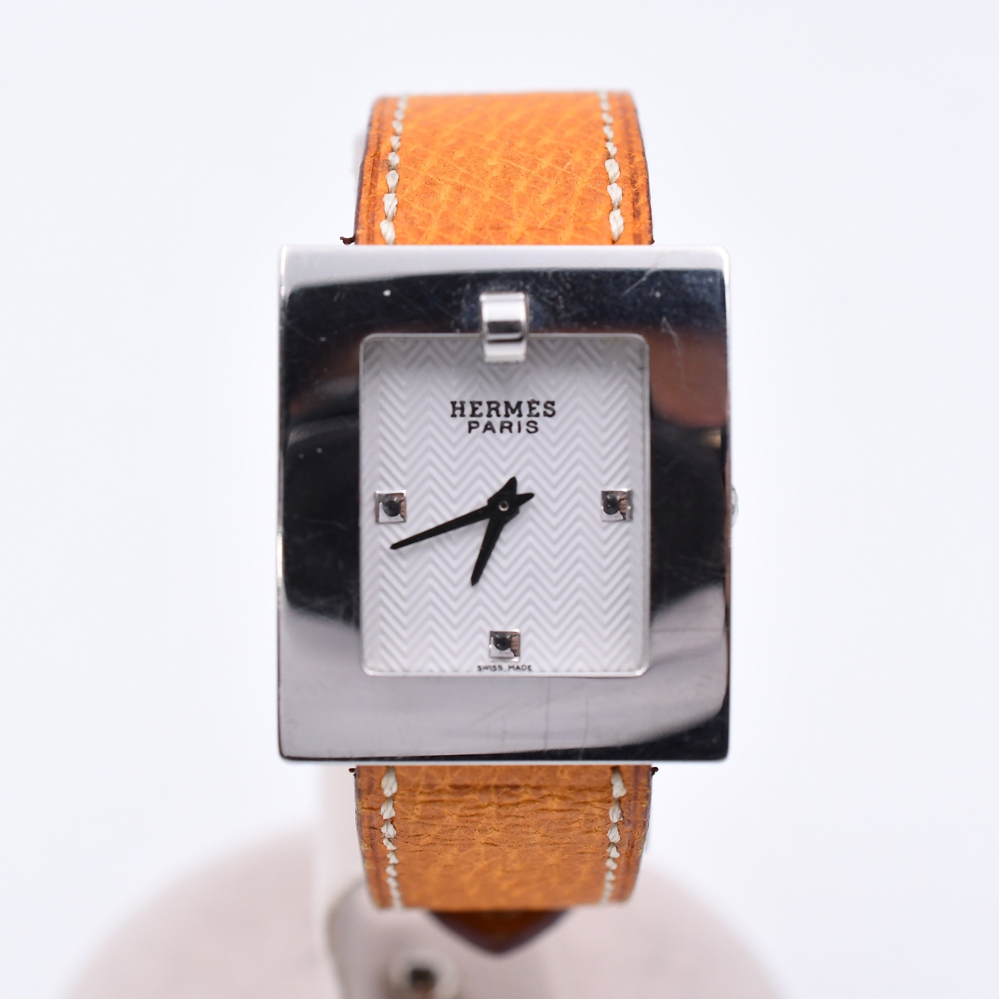 エルメス ベルトウォッチ 白文字盤 SS×革/QZ □D刻印 BE1.210 買取実績