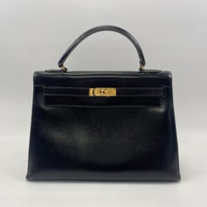 エルメス ケリー32 黒 ボックスカーフ GD金具 〇O刻 買取実績【買取日：2026年1月29日】