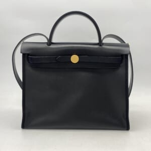 エルメス エールバッグPM トワルアッシュ×ベルリンヌ GD金具 黒 B刻印 買取実績【買取日：2026年2月1日】