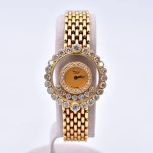 ショパール ハッピーダイヤモンド シャンパン文字盤 ベゼルダイヤ YG/QZ 20/4080 買取実績【買取日：2026年2月21日】