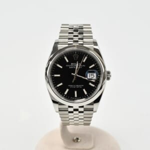 ロレックス デイトジャスト 黒文字盤 ジュビリーブレス SS/AT 126200 買取実績【買取日：2026年2月2日】