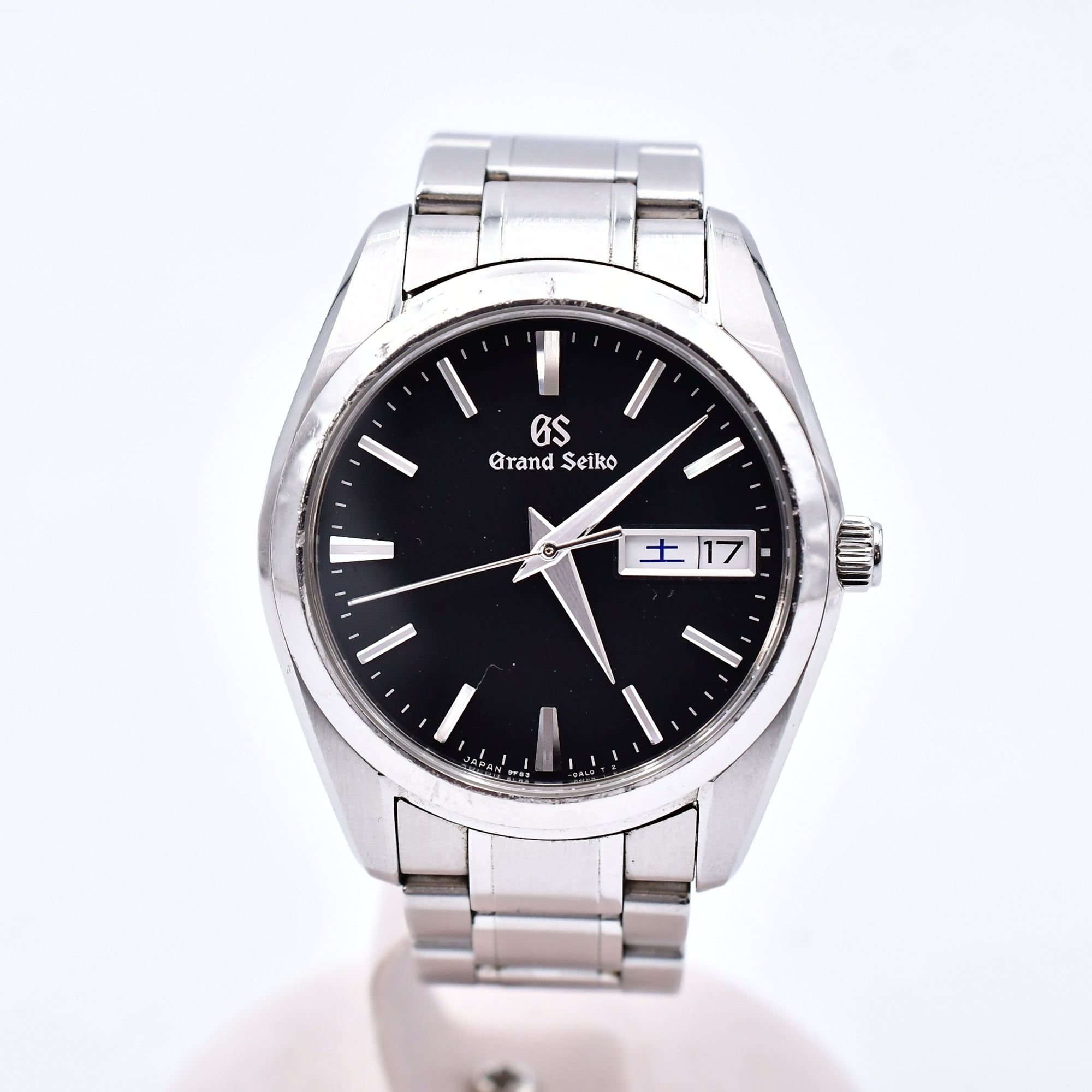 グランドセイコー ヘリテージ デイデイト 黒文字盤 SS/QZ Cランク