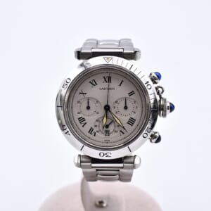 カルティエ パシャ クロノグラフ シルバー文字盤 SS/QZ W31018H3 買取実績【買取日：2026年2月23日】