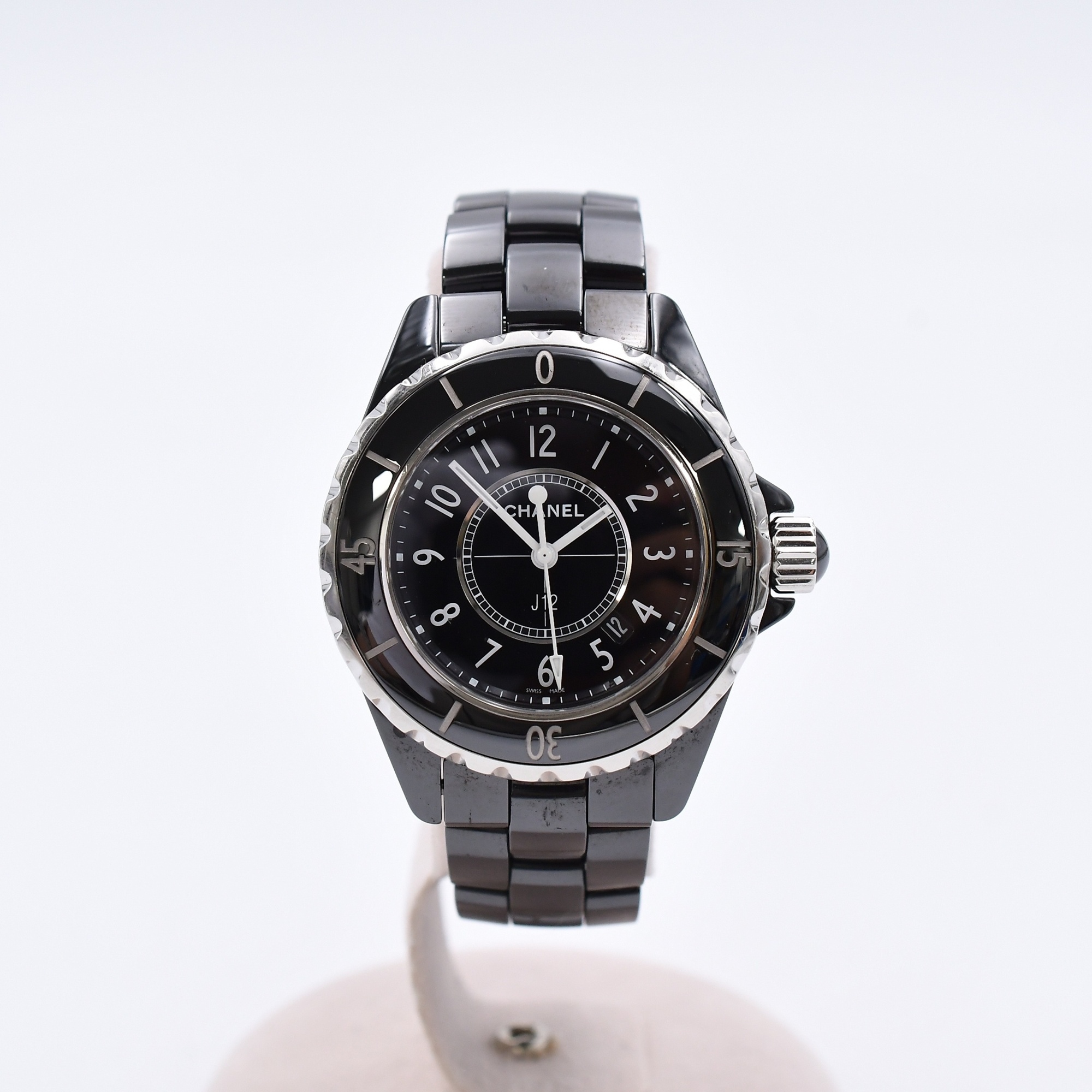 シャネル J12 黒文字盤 CE×SS/QZ H0682 買取実績【買取日：2026年2月2