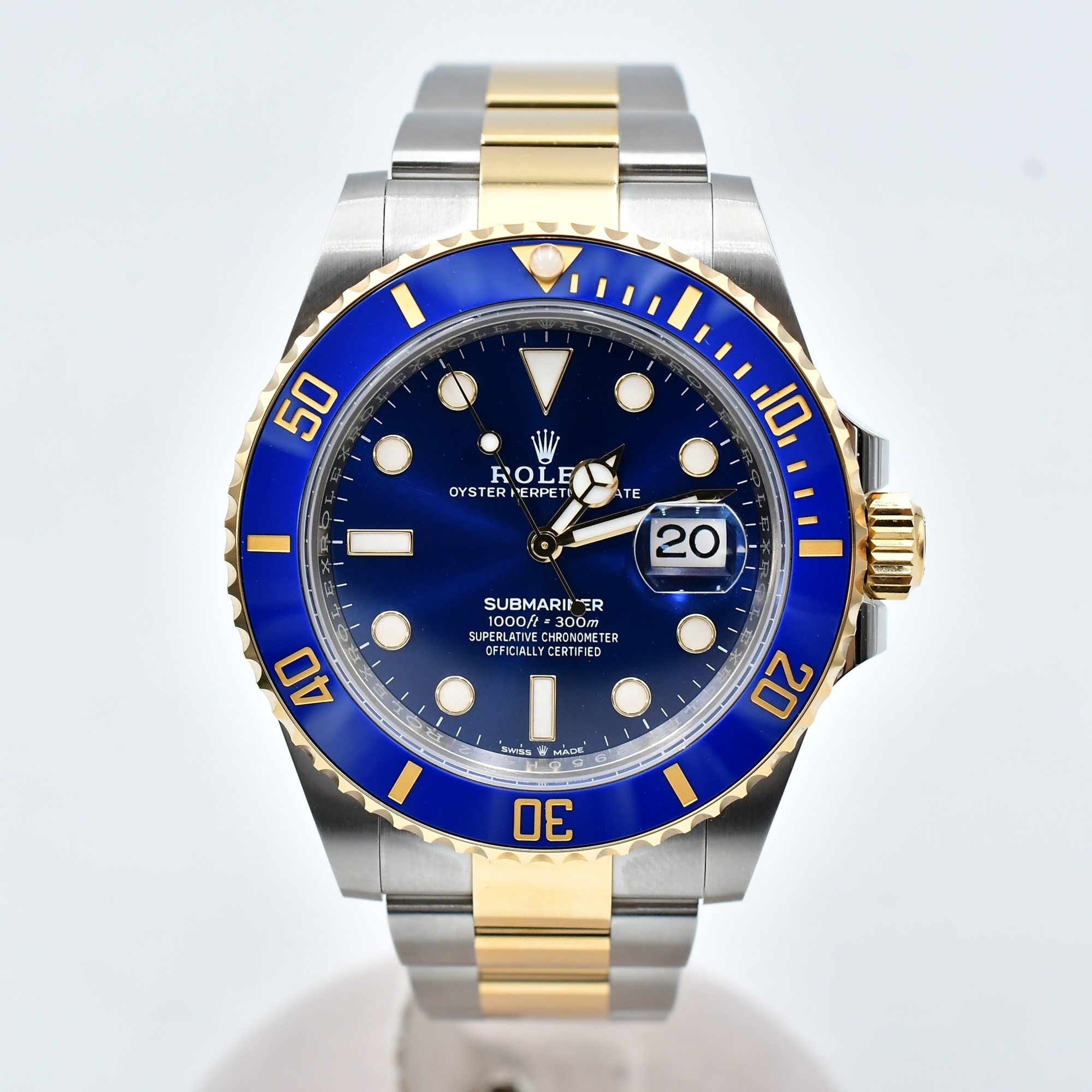 ロレックス サブマリーナーデイト 青文字盤 SS×YG/AT SAランク