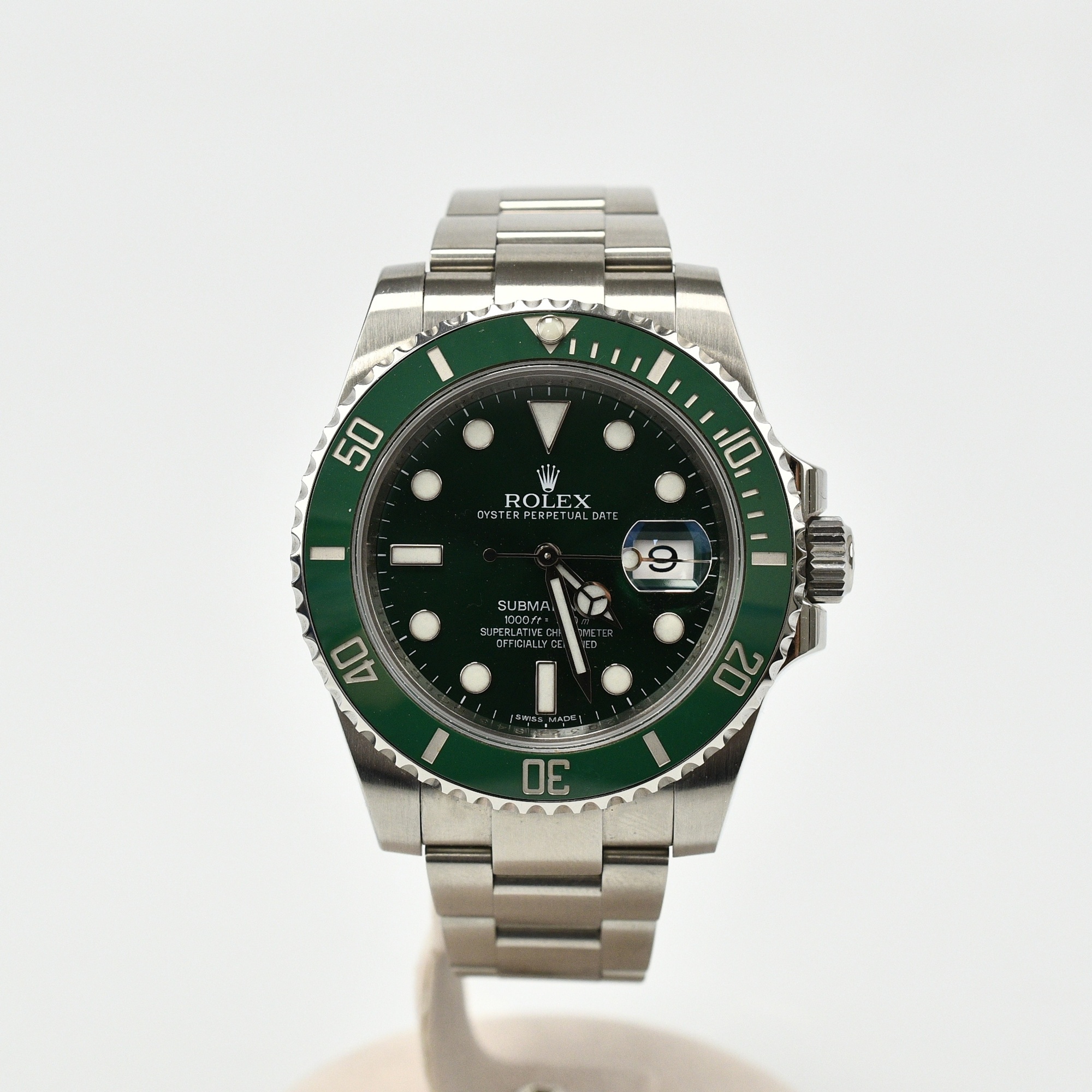 ロレックス サブマリーナーデイト グリーン文字盤 SS/AT Bランク