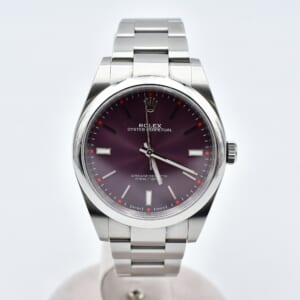 ロレックス オイスターパーペチュアル レッドグレープ文字盤 SS/AT 114300 買取実績【買取日：2026年2月23日】