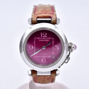 カルティエ パシャC 2005クリスマス限定 バイオレット文字盤 W3108299 買取実績【買取日：2026年2月23日】