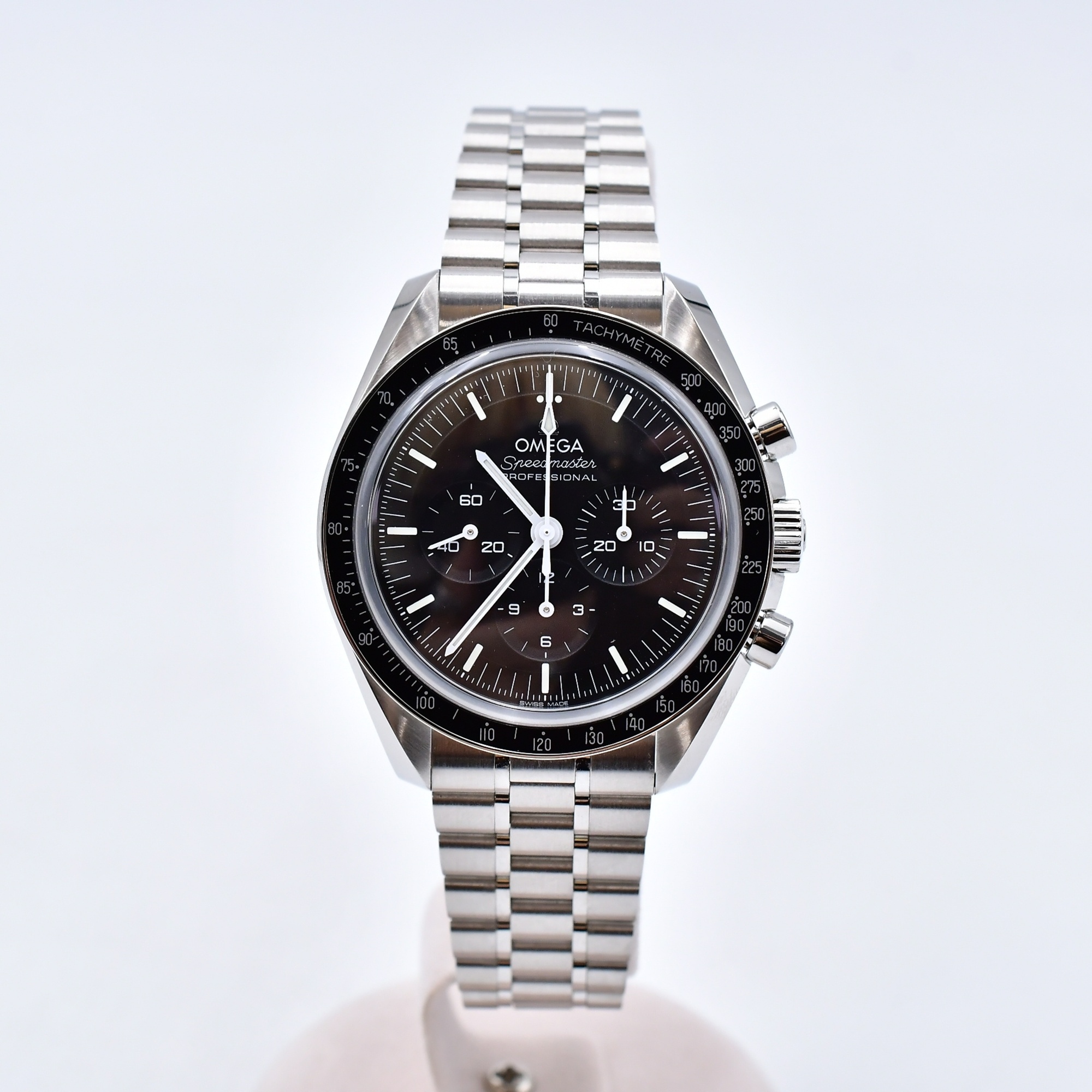 オメガ スピードマスター ムーンウォッチ プロフェッショナ ル 黒文字盤 SS/手巻き Aランク