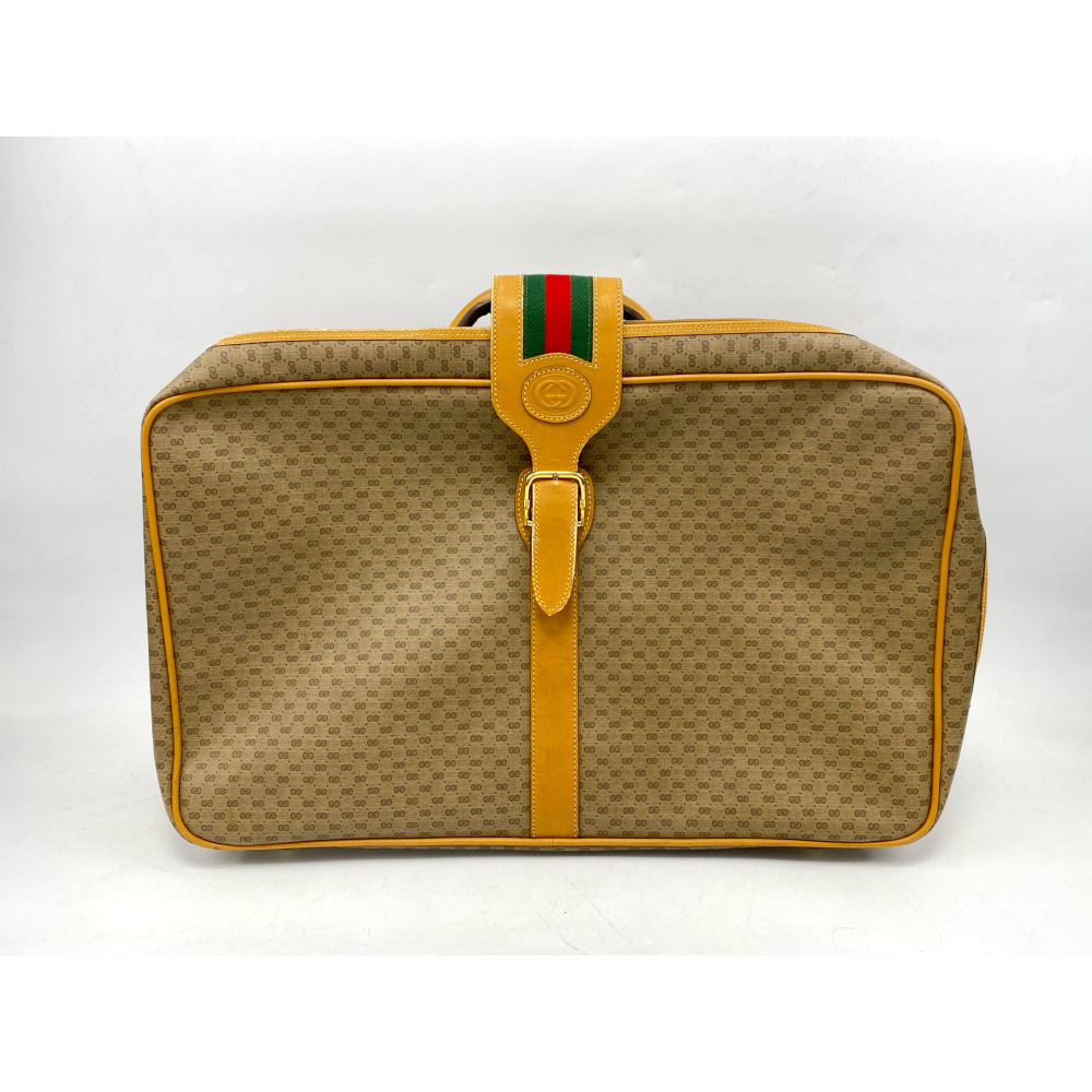 グッチ オールドグッチ ボストンバッグ ベージュ PVC Bランク