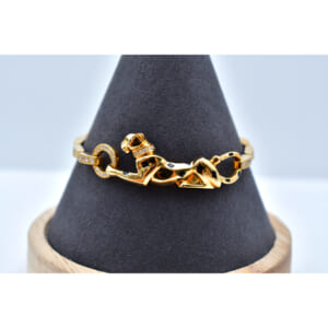 カルティエ パンテール ドゥ ブレスレット ダイヤモンド×ツァボライトガーネット×オニキス Au750YG N6036700 買取実績【買取日：2026年1月29日】