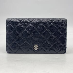 シャネル マトラッセ ココマーク 二つ折り長財布 黒 レザー 買取実績【買取日：2026年2月21日】