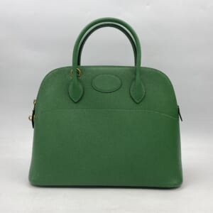エルメス ボリード35 グリーン クシュベル ハンドバッグ 2WAY 〇Y 買取実績【買取日：2026年1月30日】