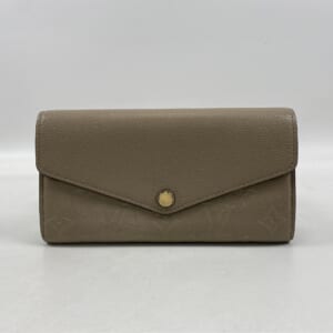 ルイ・ヴィトン モノグラム・アンプラント ポルトフォイユ・サラ 二つ折り長財布 ベージュ レザー M68708 買取実績【買取日：2026年1月29日】