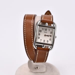 エルメス ケープコッド ドゥブルトゥール シルバー文字盤 SS×革/QZ □D CC1.210 買取実績【買取日：2026年2月5日】