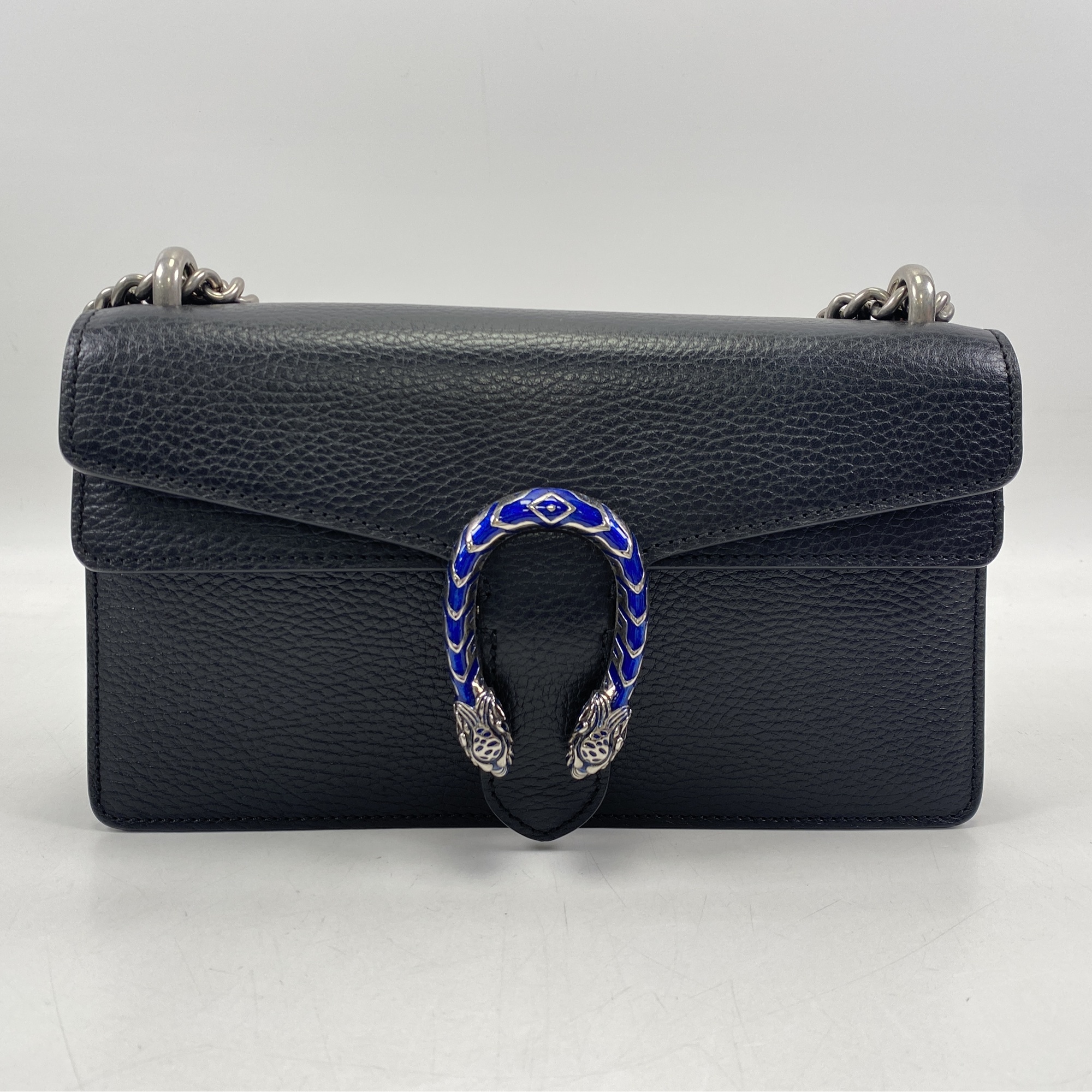 グッチ ディオニュソス チェーンショルダーバッグ ブラック レザー 499623 Aランク