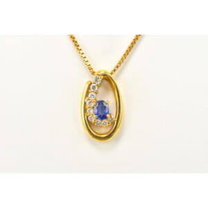 サファイアダイヤネックレス K18 S0.41 D0.27 買取実績【買取日：2026年1月30日】