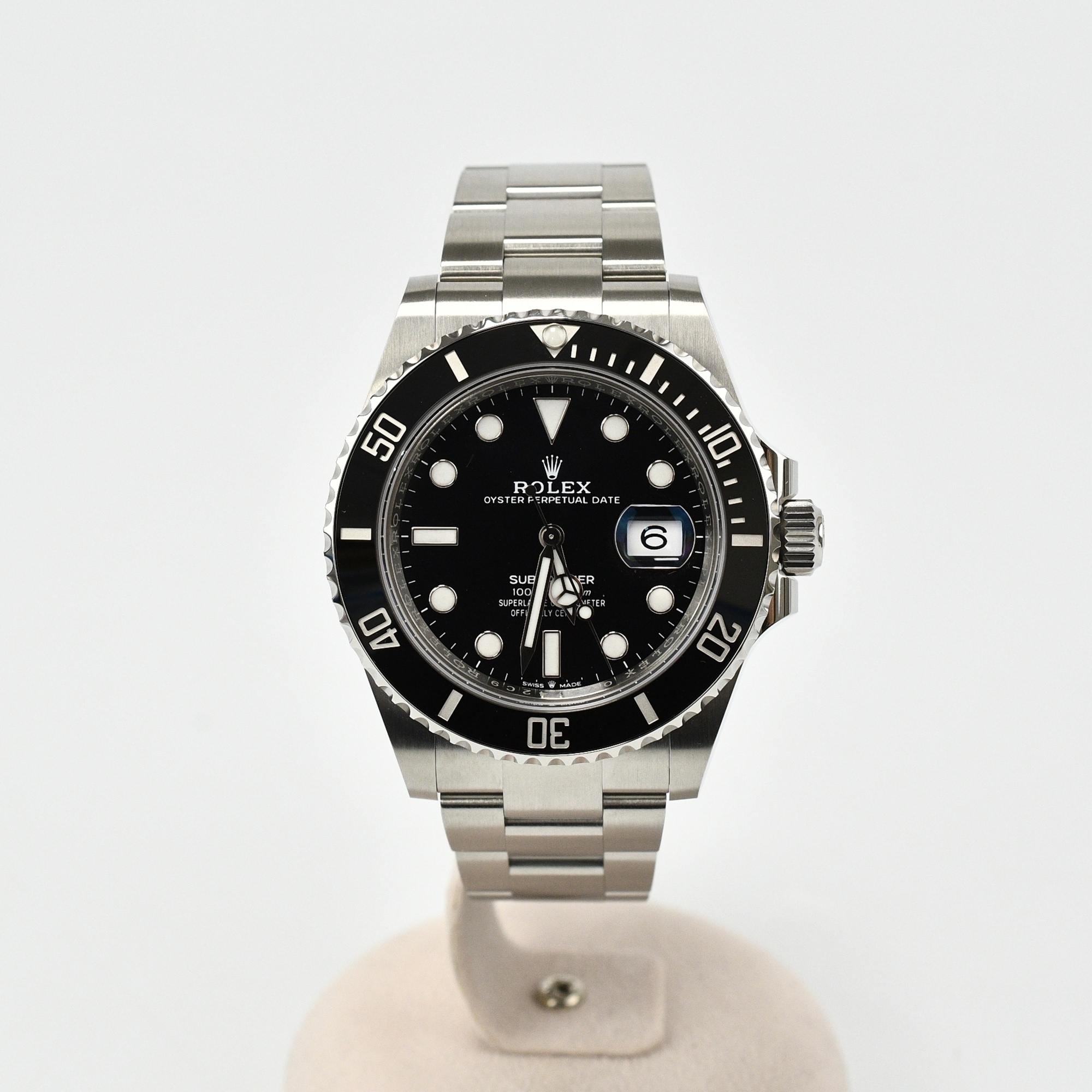ロレックス サブマリーナー デイト 黒文字盤 SS/AT Sランク
