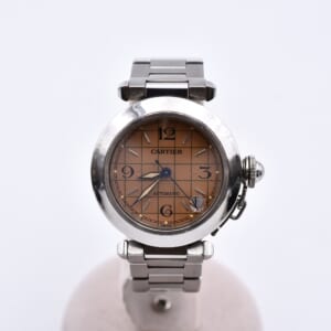 カルティエ パシャC ピンク文字盤 SS/AT W31024M7 買取実績【買取日：2026年2月21日】