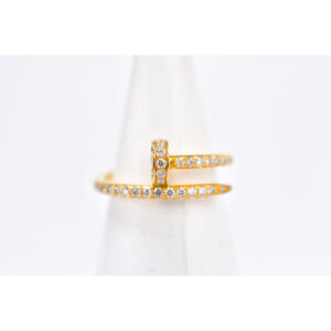 カルティエ ジュストアンクル ダイヤ リング Au750YG #49 買取実績【買取日：2026年2月1日】