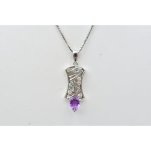 アメジストアクアマリンダイヤネックレス Pt900/Pt850 0.19ct 買取実績【買取日：2026年2月2日】