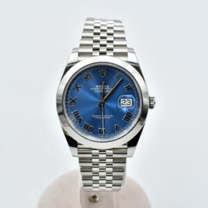 ロレックス デイトジャスト アズーロブルー文字盤 ジュビリー SS/AT 126300 買取実績【買取日：2026年2月8日】