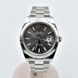 ロレックス デイトジャスト スレート文字盤 オイスターブレス SS/AT 126300 買取実績【買取日：2026年2月8日】