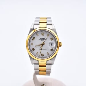 ロレックス オイスターパーペチュアル 白文字盤 SS×YG/AT 15203 買取実績【買取日：2026年2月24日】