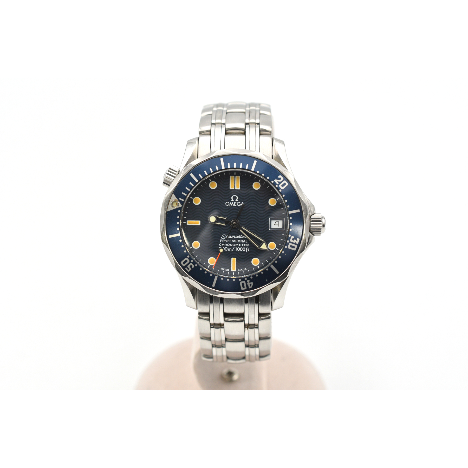 オメガ シーマスター 300m デイト 青文字盤 SS/AT Bランク