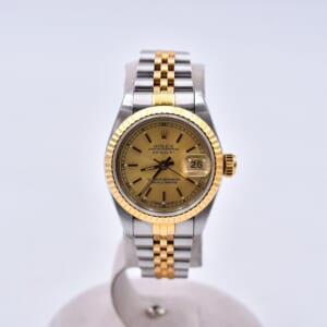 ロレックス デイトジャスト シャンパン文字盤 SS×YG/AT 69173 買取実績【買取日：2026年2月20日】