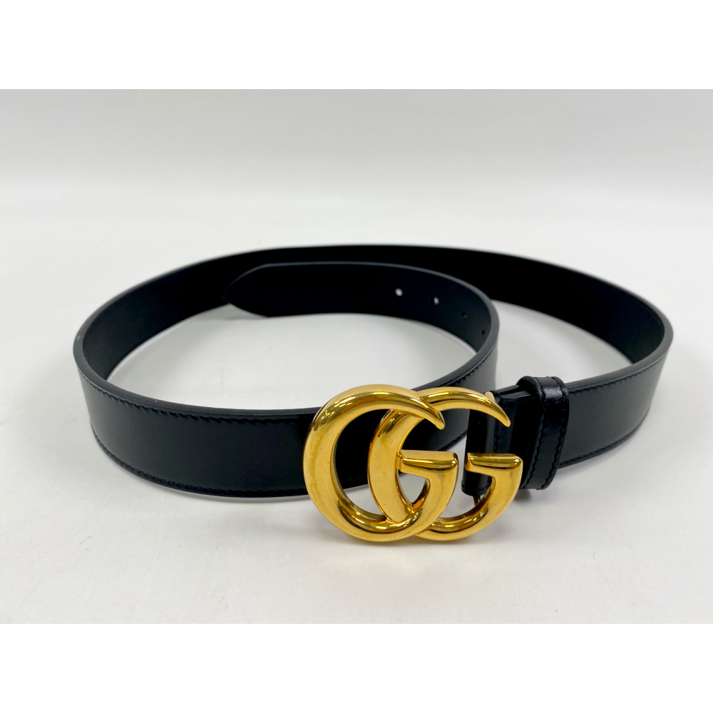 グッチ GGマーモント ベルト 黒 レザー 414516 買取実績【買取日：2026