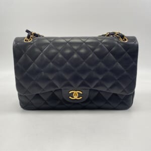 シャネル マトラッセ30 Wフラップ Wチェーン チェーンショルダーバッグ 黒 ラムスキン GD金具 シールなし 買取実績【買取日：2026年2月22日】