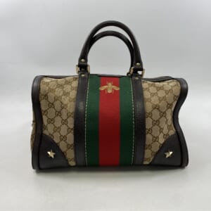 グッチ GGキャンバス ウェブビー ミニボストンバッグ ブラウン キャンバス 406868 買取実績【買取日：2026年1月30日】