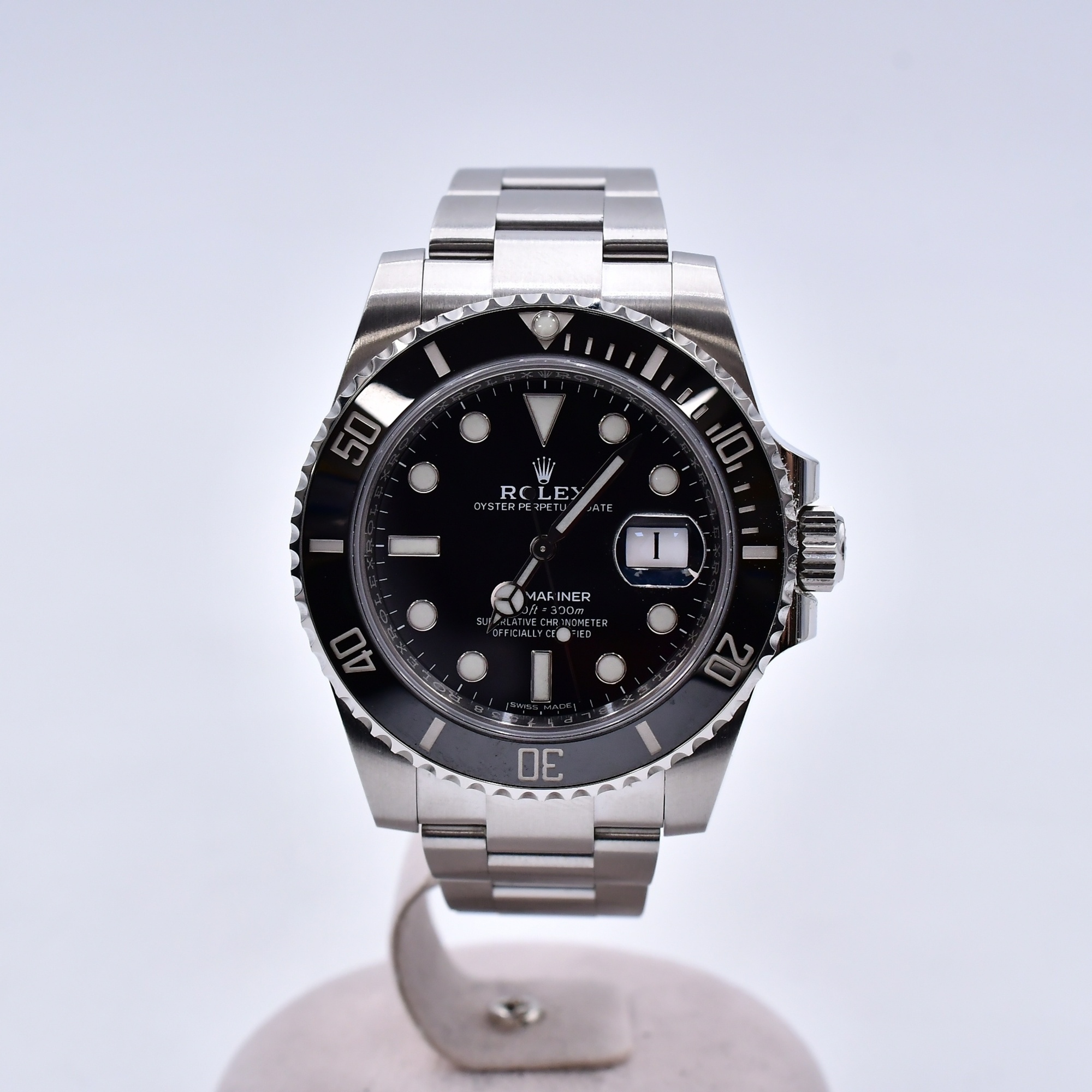 ロレックス サブマリーナーデイト 黒文字盤 SS/AT Bランク