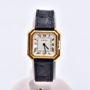 カルティエ サンチュールSM 白文字盤 YG×革/手巻き 買取実績【買取日：2026年2月22日】