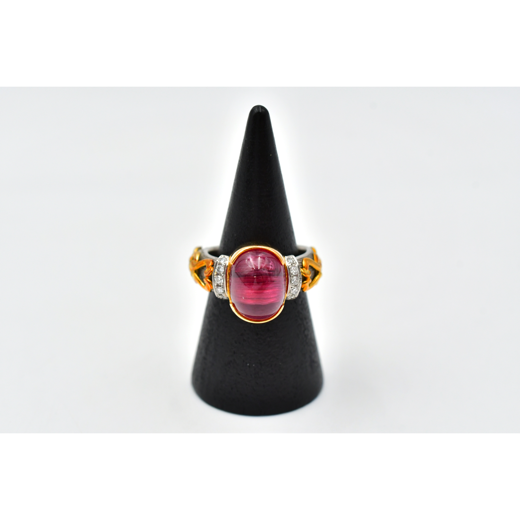 ルビーリング Pt900/K18 R6.22ct D0.13ct Bランク