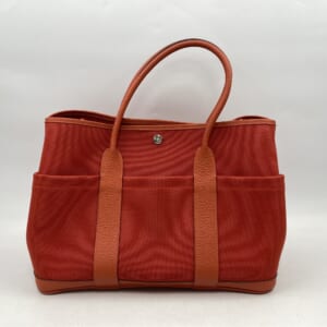 エルメス ガーデンパーティポケットPM オレンジ系 トワルミリタリー X刻印 SV金具 買取実績【買取日：2026年2月2日】