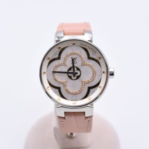 ルイ・ヴィトン タンブール ムーン ディヴァイン ダイヤモンド シェル文字盤 SS×革/QZ QA019 買取実績【買取日：2026年2月7日】