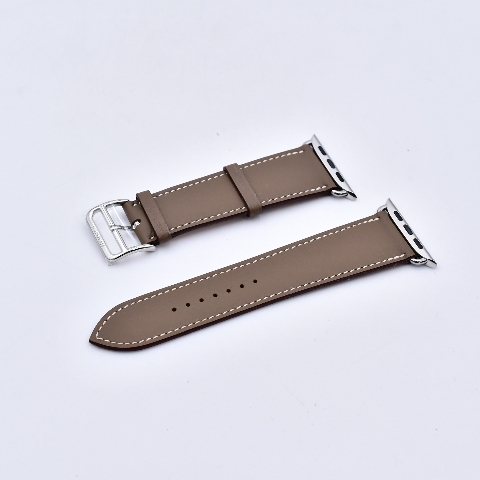 エルメス アップル ウオッチ バンド ゴールド シルバー金具 W刻印 Aランク