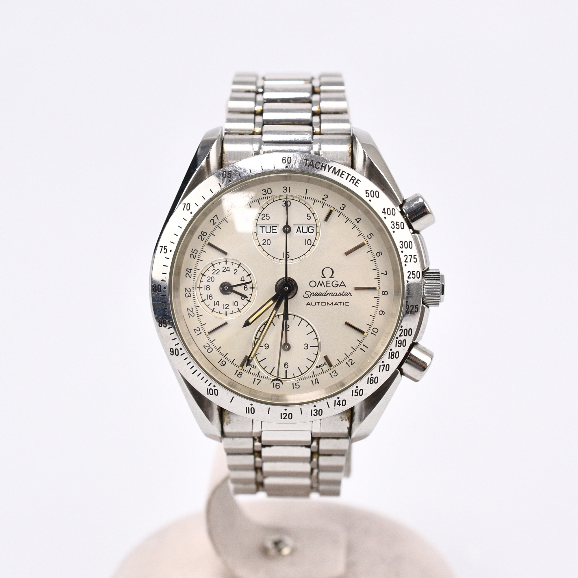 オメガ スピードマスター 白文字盤 SS/AT Bランク