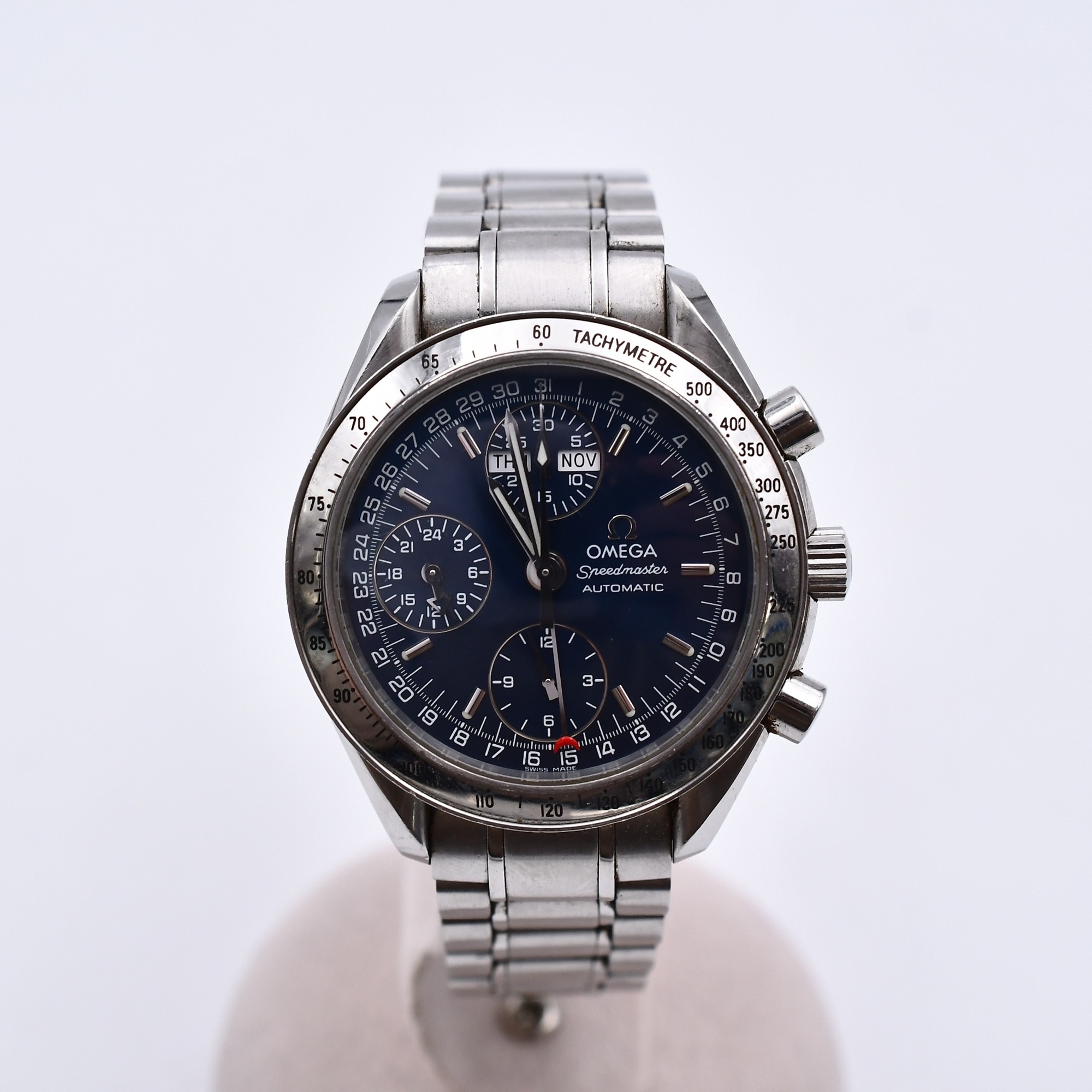 オメガ スピードマスター トリプルカレンダー ブルー文字盤 SS/AT BCランク