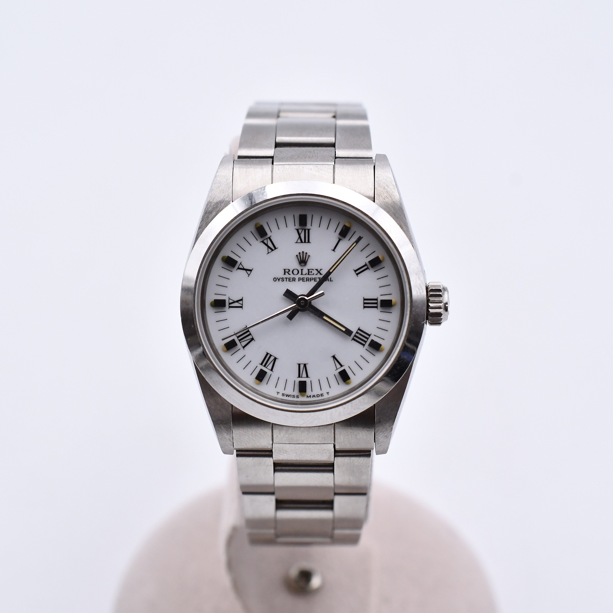 ロレックス オイスターパーペチュアル ボーイズ ホワイトローマン SS/AT Bランク