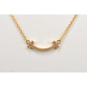 ティファニー Tスマイル ミニ ダイヤネックレス Au750YG 買取実績