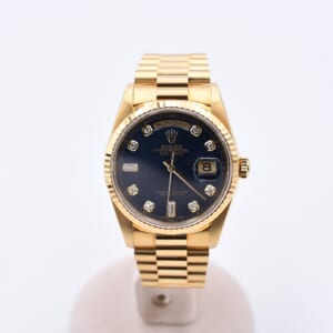 ロレックス デイデイト 青文字盤 新PD YG/AT 18238 買取実績【買取日：2026年1月30日】