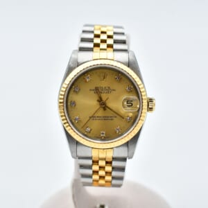 ロレックス デイトジャスト シャンパン文字盤 SS×YG/AT 68273G 買取実績【買取日：2026年1月30日】