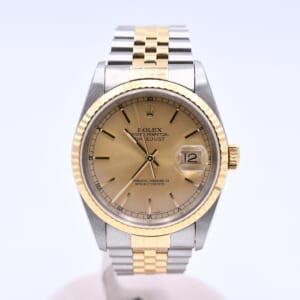 ロレックス デイトジャスト SS×YG/AT シャンパン文字盤 2003年 16233 買取実績【買取日：2026年2月8日】