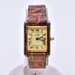 カルティエ アイボリー文字盤 925×社外革/QZ 366001 買取実績【買取日：2026年2月4日】